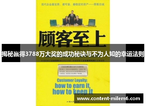 揭秘赢得3788万大奖的成功秘诀与不为人知的幸运法则