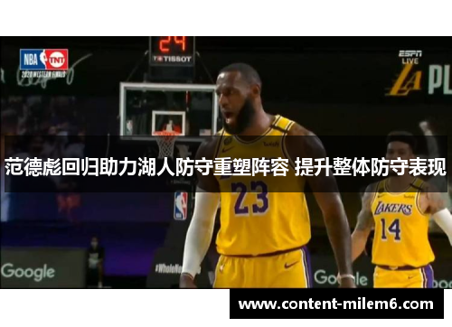 范德彪回归助力湖人防守重塑阵容 提升整体防守表现